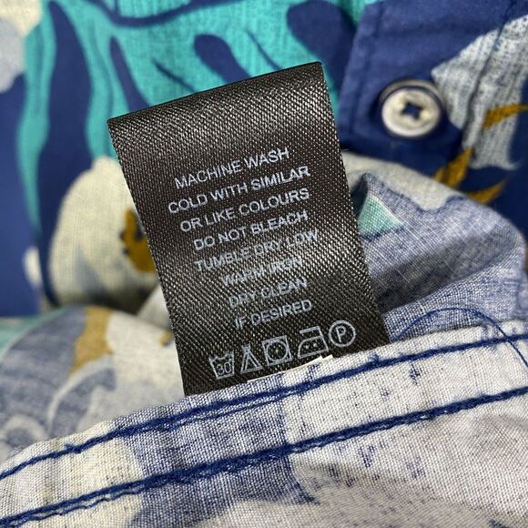 Cactus Man Ricky Singh Blue Hawaiian Shirt Short Sleeve Camp‎ Button Up Size S - Picture 10 of 10